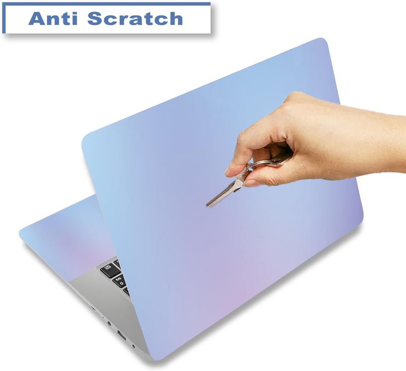ARTSO 11.6 13 13.3 14 15 15.6 inches Laptop Skin Sticker Decal Reusable Protector Cover Case, Personalized Laptop Notebook Netbook Art Decorative Stickers, Purple Blue - Image 2